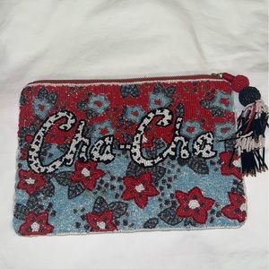 Anthropologie Cha Cha Beaded Clutch Bag